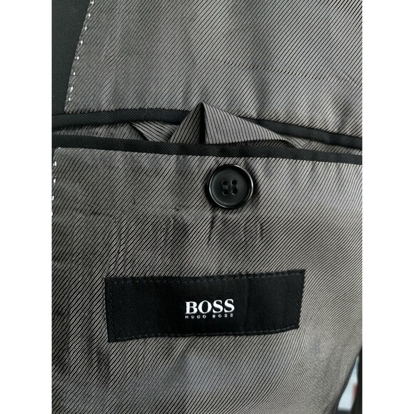 Hugo Boss Pasollini/Movie_2 Men 2pc Suit 40R 39x32 Super 100 Wool Comfort Recent - Picture 6 of 16
